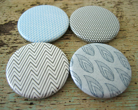 Recycled Envelope Badges Set 1