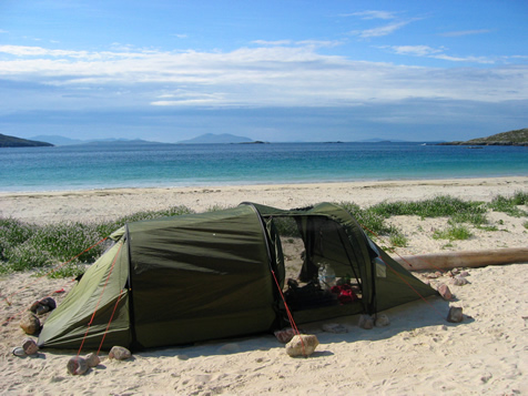 Wild camping in Harris