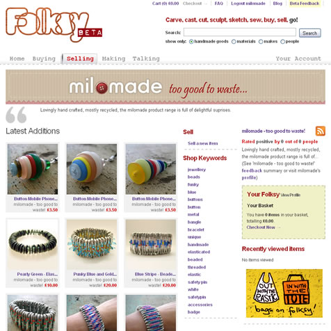 milomade on Folksy
