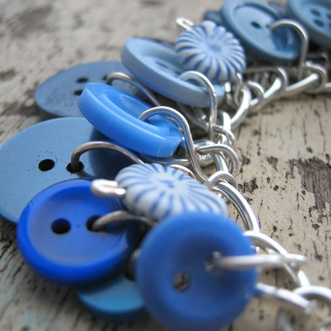 Milomade Charm Bracelet - Brilliant Blue - Eco Chic