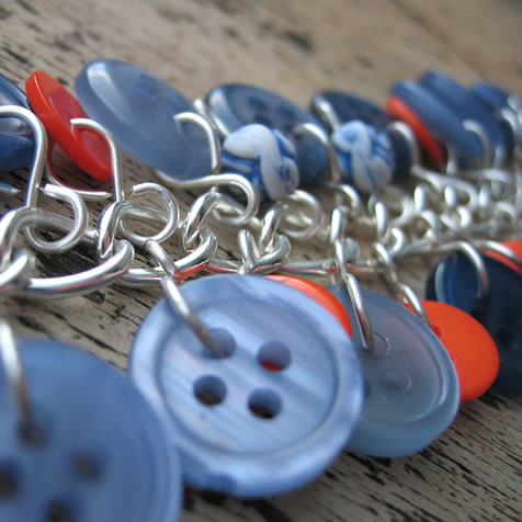 Milomade Charm Bracelet - Orange Aid - Eco Chic