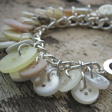 Milomade Charm Bracelet - White Clouds - Eco Chic