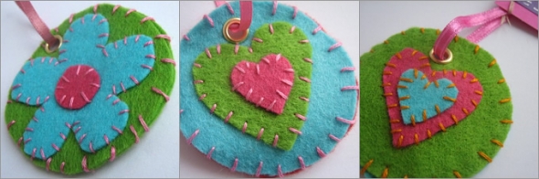 Snowdrops and Daisies - Felt Decorations