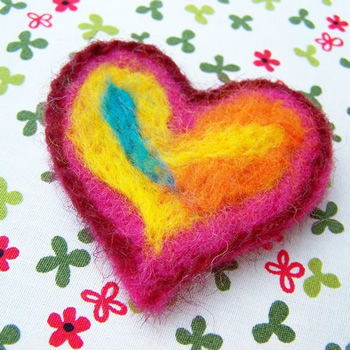 Mollimoo Heart Brooch