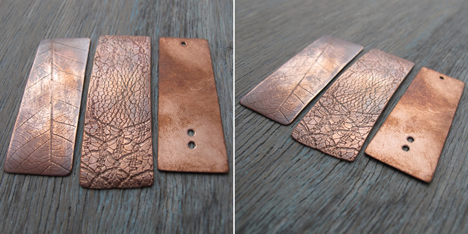 Patterned Copper Blanks