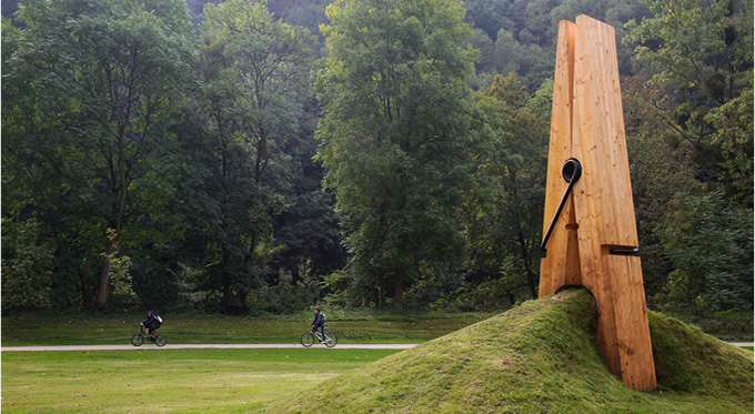 clothespeg Sculpture by Mehmet Ali UYSAL