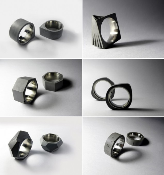 Concrete Rings by 22 Design Studio Concrete Rings by 22 Design Studio