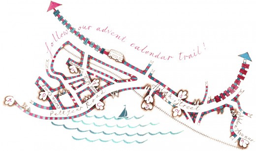 Round The Horn 2014 Map of Venues created by Catherine Lindow
