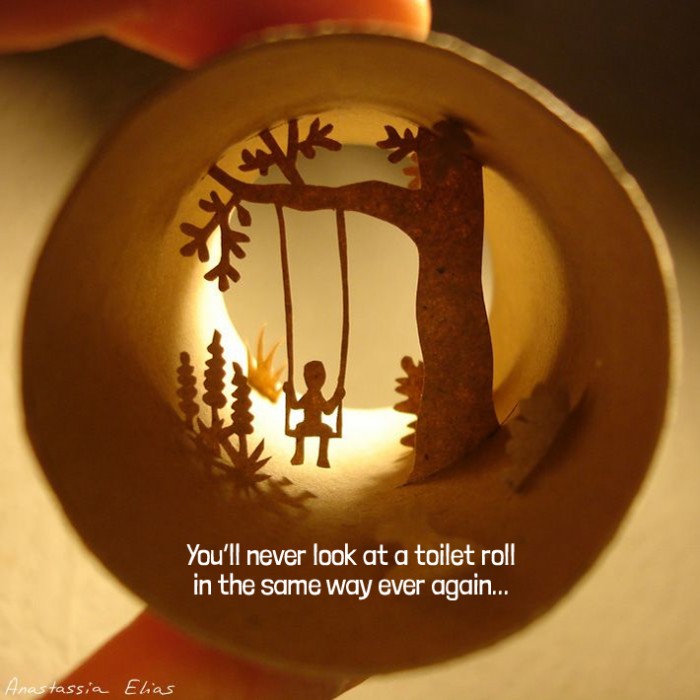 You’ll never look at a toilet roll in the same way ever again...