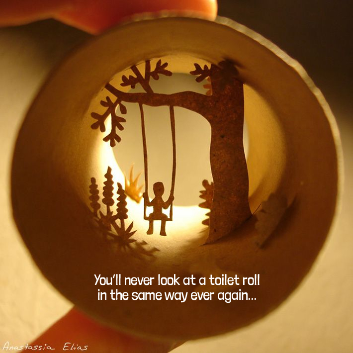 You’ll never look at a toilet roll in the same way ever again...