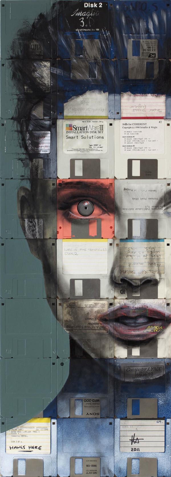 Nick Gentry - Floppy Disc Art