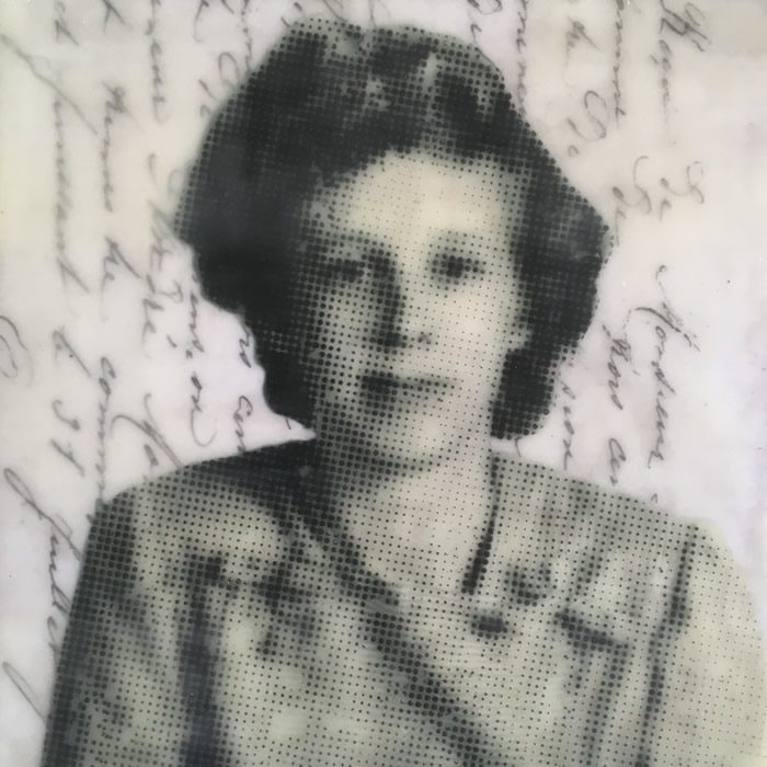 Evie Milo - Photo Encaustic Work using Vintage Photographs
