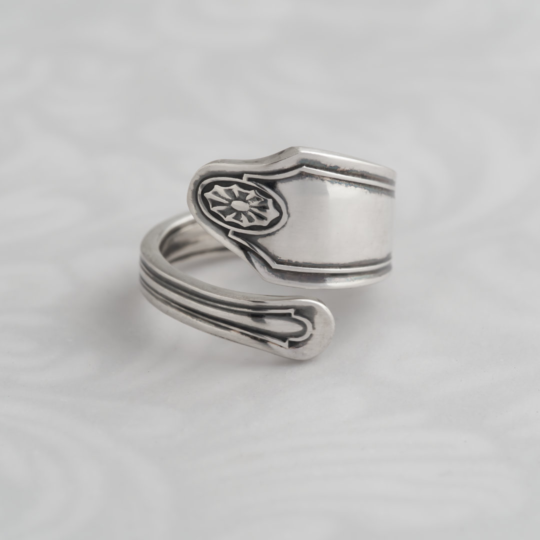 Sterling Silver Spoon Ring Handcrafted in Scotland by Milomade